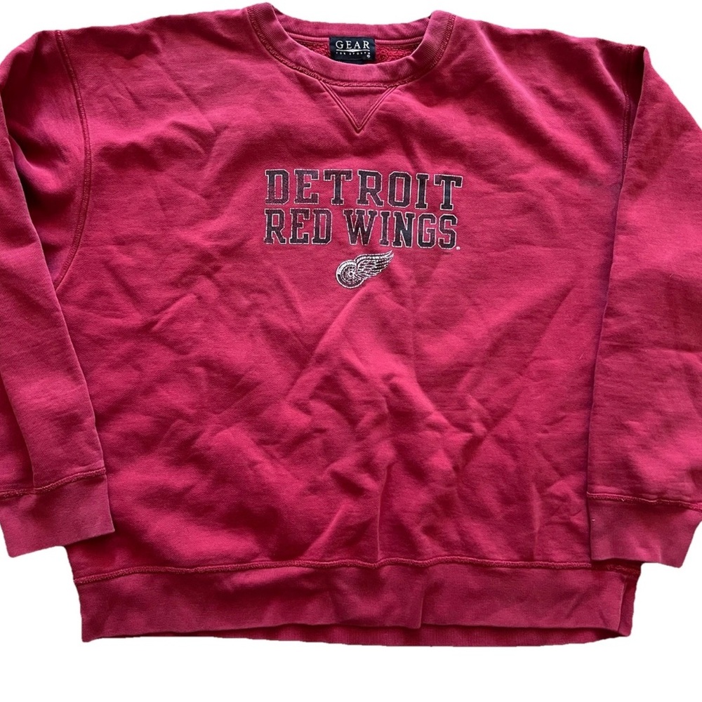 Gear For Sports Detroit Red Wings Red Crewneck Sweatshirt